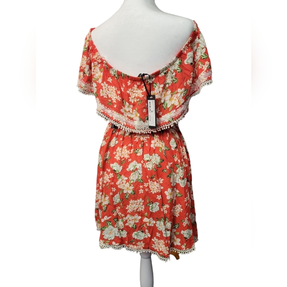 Cotton On Red Floral Dress - Picture 2 of 4